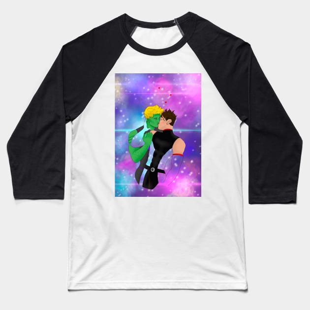 Space husbands Baseball T-Shirt by Babynothing